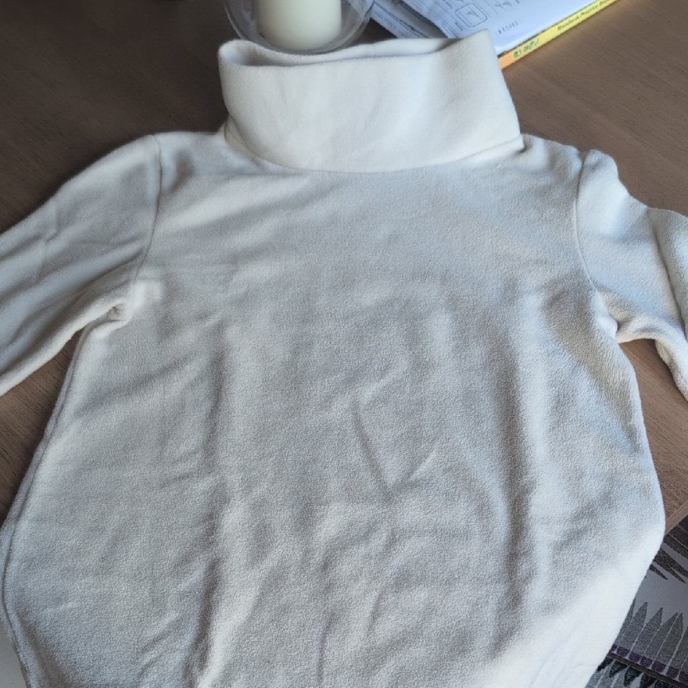 Dudley Stephens Cream Turtleneck Sweater